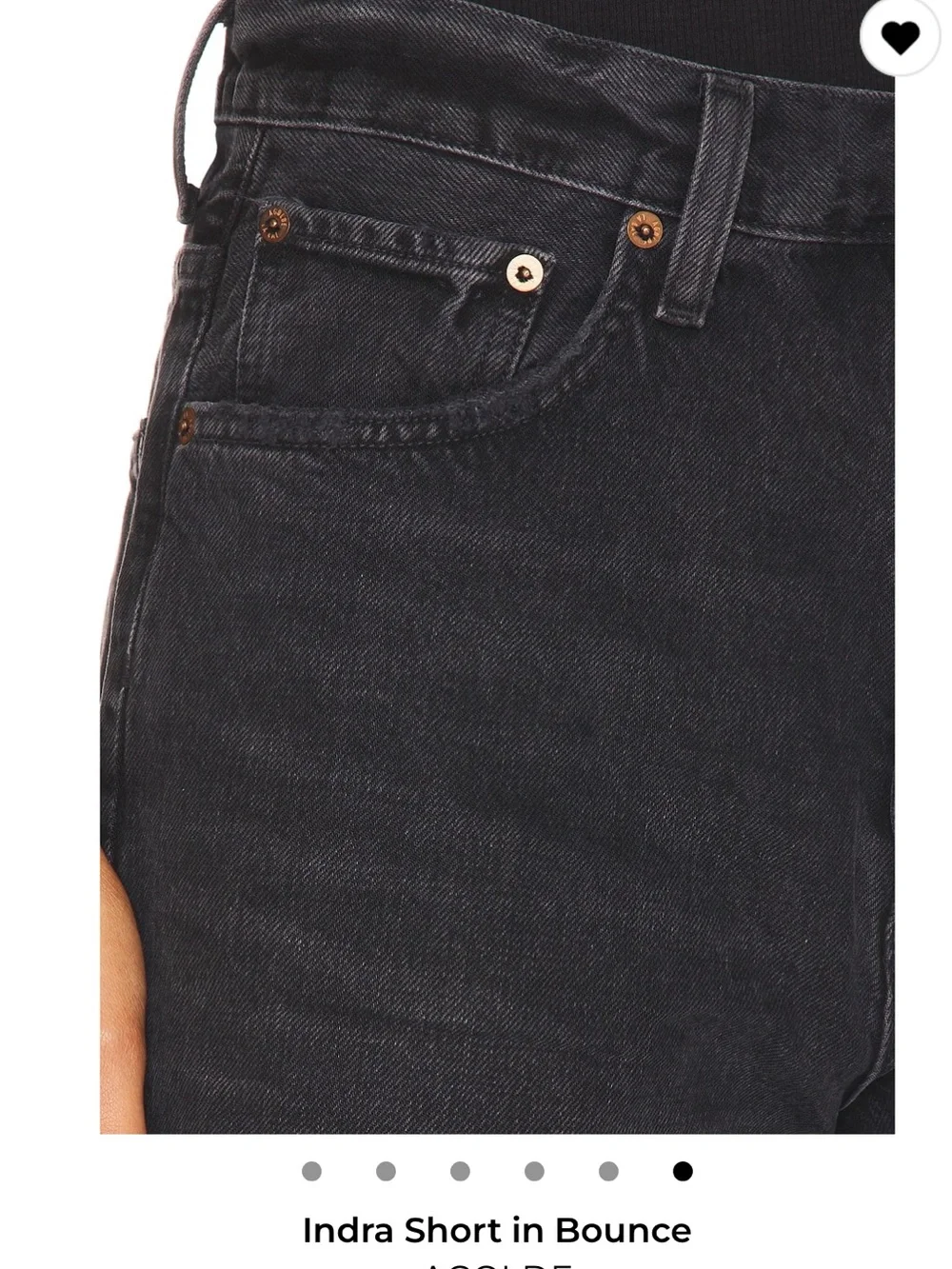 Agolde Indra Long Shorts in Bounce